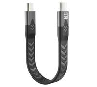 OFFCUP Cable USB C corto, cable USB 4, cable USB C a USB C de 240 W, 13 cm, cable de carga USB tipo C de 80 Gbps para Huawei, Samsung S24 S23 S22, iPad Pro, MacBook Pro/Air, Pixel, Switch