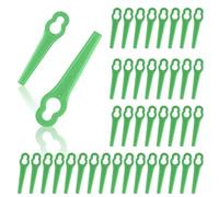 OFFCUP Cuchillas de Plástico de Repuesto, 110pcs Repuesto Cuchillas de Plástico, Adecuadas Einhell GC-CT 18/24 Li, Bosch ART23 LI Accutrim, Easytrim Accu Accesorios de Jardín(Verde Oscuro)
