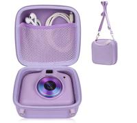 OFFCUP Funda para Cámara Infantil, Estuche para Cámara Infantil Compatible con Fujifilm Instax Mini 12/11, 14 * 14 * 8cm, Almacenamiento de Cables y Accesorios, Solo Funda (Morado)