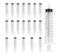 OFFCUP Jeringas, 20pcs 10ml Jeringa de Plástico, Jeringa de Jardín, Jeringa de Líquido Reutilizable, Jeringa Grande para Laboratorios Científicos, Medición, Riego, Relleno, Filtración