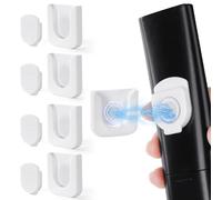 OFFCUP Organizador Mandos TV Magnéticos, 4pcs Soporte para Control Remoto Magnético, Soporte de Pared Soportes Magnéticos Fuertes para Mando a Distancia, para Hogares Escolares Oficina -Blanco