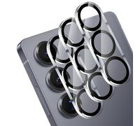 OFFCUP Protectores Lentes Cámara Samsung Galaxy S25 Ultra, 9H Cristal Templado Ultrafino Resistente Arañazos, Protectores Individuales, Compatibles S25 Ultra Funda, 2 Sets (Negro)