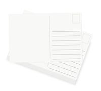 OFFCUP Tarjetas de Papel Blanco, 54 Pcs Tarjetas Postales Blancas en Blanco, 10x15 CM DIY Mensaje Etiquetas de Regalo, Adecuado para Felicitaciones, Escuela, Dibujo, Oficina, (con lineas)
