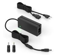 OFFCUP Transformador, 12V 3A Adaptador de Corriente 36W, Fuente de Alimentación Universal Transformador Voltaje con 2 Enchufes para Tiras de luz LED CCTV Cámaras Cajas de TV Parlantes Enrutadores