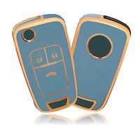OFFCURVE Funda Llaves Carcasa Llave, TPU Cubierta Llave Coche 2/3 Botones para Chevrolet Aveo Spark Cruze Prism Opel Vauxhall Adam Cascada Mokka Astra Corsa Insignia Zafira Buick Regal Lacrosse