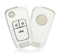 OFFCURVE Funda Llaves Carcasa Llave, TPU Cubierta Llave Coche 2/3 Botones para Chevrolet Aveo Spark Cruze Prism Opel Vauxhall Adam Cascada Mokka Astra Corsa Insignia Zafira Buick Regal Lacrosse