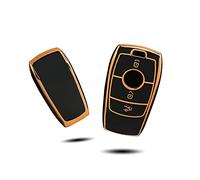 OFFCURVE Funda Llaves Carcasa Llave, TPU Cubierta Llave Coche 3 Botones para Mercedes Benz Class A B C E G S CLA CLE CLS GLA GLC GLE GLK Up