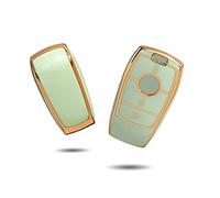 OFFCURVE Funda Llaves Carcasa Llave, TPU Cubierta Llave Coche 3 Botones para Mercedes Benz Class A B C E G S CLA CLE CLS GLA GLC GLE GLK Up