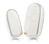 OFFCURVE Funda Llaves Coche Carcasa Llave, Funda Mando Coche Carcasa Mando 3/4/5 Botones Apta para Jeep Grand Cherokee Renegade Compass Chrysler Dodge Journey Dart Challenger Charger Ram Fiat 500X