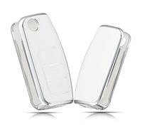 OFFCURVE Funda Llaves Coche Carcasa Llave, Funda Mando Coche Carcasa Mando 3 Botones Apta para Ford Focus Mondeo Galaxy Fiesta Kuga Mustang Edge Fusion Escape Explorer Ecosport Taurus C-MAX S-MAX MK4