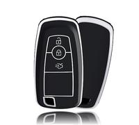 OFFCURVE Funda Llaves Coche Carcasa Llave, Funda Mando Coche Carcasa Mando Apta para Ford S-Max F150 Mk4 Focus Mustang Ecosport Fusion Edge Explorer Expedition Mondeo Ranger Fiesta Lincoln MKC MKX MKZ