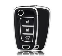 OFFCURVE Funda Llaves Coche Carcasa Llave, Funda Mando Coche Carcasa Mando Apta para Hyundai i30 i30n i35 i40 ix35 NX4 Solaris Elantra Tucson Kona Azera Sonata Genesis Santa Fe Verna Accent Creta
