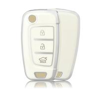 OFFCURVE Funda Llaves Coche Carcasa Llave, Funda Mando Coche Carcasa Mando Apta para Hyundai i30 i30n i35 i40 ix35 NX4 Solaris Elantra Tucson Kona Azera Sonata Genesis Santa Fe Verna Accent Creta