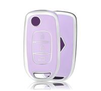 OFFCURVE Funda Llaves Coche Carcasa Llave, Funda Mando Coche Carcasa Mando Apta para Renault Sandero Stepway Logan Arkana Captur Kadjar Clio Megane Symbol Koleos Twingo Kangoo Dacia Duster