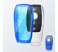 OFFCURVE Funda Llaves Transparente Carcasa Llave Coche, Funda Mando Carcasa Mando para Mercedes Benz Class A B C E G S CLA CLE CLS GLA GLC GLE GLK