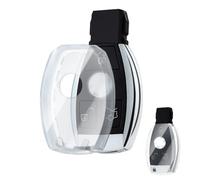 OFFCURVE Funda Llaves Transparente Carcasa Llave Coche, Funda Mando Carcasa Mando para Mercedes Benz Class A B C E ML CL CLA CLE CLK GLA GLC GLE GLK AMG A203 W211