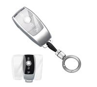 OFFCURVE Funda Llaves Transparente Carcasa Mando Coche Carcasa Protectora Llaves para Mercedes Benz Class A B C E G S CLA CLE CLS GLA GLC GLE GLK