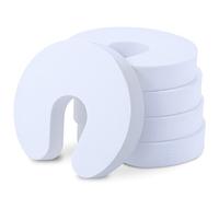 Offgridtec 009710 5 x Tope de puerta Espuma Pinza Puerta de seguridad para niños, ventana, color blanco