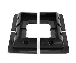Offgridtec 010860 Alerón ABS, Negro, 4er Set Eckprofile 150mmx150mm