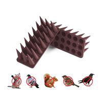 Offgridtec 20 Púas Repelentes De Palomas, 6 M, Protección para Gatos para Balcón, Alféizar De Ventana, Valla, Techo, Fácil De Instalar, Resistente A La Intemperie - Marrón