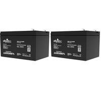 Offgridtec AGM Solar Batería Extremadamente Ciclo Profundo 12 Ah 20 stünde 12 V, 2 - 01 - 001985 (Paquete de 2)