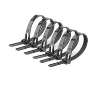 Offgridtec Bridas Para Cables Reutilizables Con Autobloqueo, 7,6 mm X 300 mm, Resistentes Al Calor Y Al Frío, Organizador De Cables Multiusos Duradero, Paquete De 100, Negro