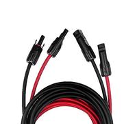 Offgridtec Cable de conexión PV macho a conector PV 6 mm², 5 m, rojo/negro