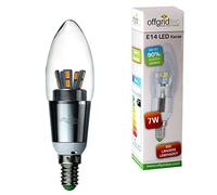 Offgridtec E14 7 W HP de S LED 15smd5630led aluminio Vela Bombilla para candelabros y lámpara de techo con casquillo E14, Blanco cálido 5 - 01 - 001780