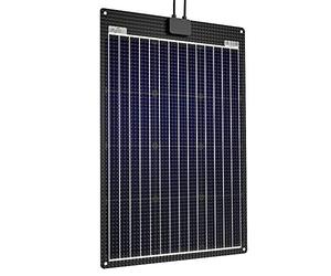 Offgridtec ETFE-AL - Módulo solar semiflexible (60 W, 12 V, placa de aluminio integrada)