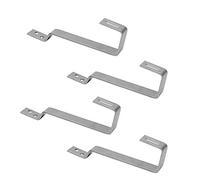 Offgridtec Gancho de techo de cola de castor, acero inoxidable A2, 5 mm pesado, soportes de montaje para paneles solares en techos de tejas de cola de castor, compatible con rieles de perfil solar de