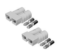 Offgridtec Juego de 2 conectores de batería SJ50 para cable de 4-6 mm², compatible con Anderson SB50, pines de contacto seguros, policarbonato robusto, conector Anderson de 50 A 600 V para módulos