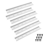Offgridtec Juego de rieles DIN de aluminio para montaje eléctrico y armarios eléctricos, rieles de aluminio de alta resistencia con tornillos para una instalación ordenada de componentes industriales