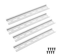 Offgridtec Juego de rieles DIN de aluminio para montaje eléctrico y armarios eléctricos, rieles de aluminio de alta resistencia con tornillos para una instalación ordenada de componentes industriales