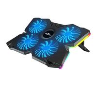 Offgridtec K25 Pro - Refrigerador para portátil con 4 Ventiladores silenciosos a 1100 RPM, 2 Puertos USB, Altura Ajustable, diseño ergonómico para Consolas de Juegos y Ordenadores portátiles, Color