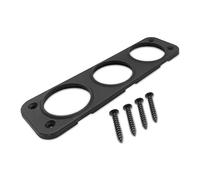 Offgridtec Marco de montaje frontal para 3 enchufes con tornillos