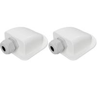 Offgridtec Pasachos de 1 Compartimento Blanco para Cable de 13 mm de diámetro a 18 mm para Autocaravana, Caravana (Paquete de 2)