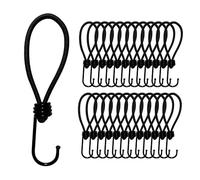 Offgridtec - Tensores de Goma de 15 cm con Gancho de 5 mm, Seguridad de Carga Universal para Lonas y Red de Remolque