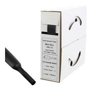 Offgridtec - Tubo termorretráctil (5 m, 12,7 mm > 6,4 mm), color negro