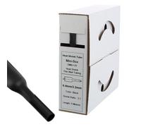 Offgridtec - Tubo termorretráctil (5 m, 6,4 mm > 3,2 mm), color negro