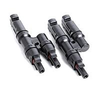 Offgridtec® Y-Plug - Tomas de corriente ramificadas (Juego) compatibles con los enchufes solares comunes conector solar fotovoltaico con cierre fácil