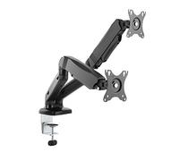 Office-124 - Soporte doble de mesa para monitor LED y LCD de hasta 27 pulgadas, VESA 75 x 75 cm, 100 x 100 cm 2 Monitore