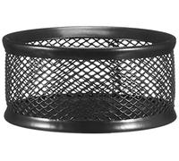 Office Bote Pequeño de alambre metal pulverizado Negro