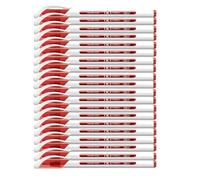 office box Boligrafos TK - Bolígrafos de tinta Semigel con Punta Metálica y Cuerpo triangular en Soft Touch que escribe más de 1 km by (Tk1 - Pack 50 Rojo)