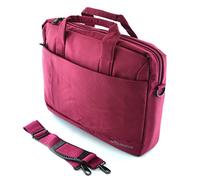 office box, Bolsa Business -Serie URBAN - Gran Capacidad XL, 6 apartados y Cierres de Cremallera e interior acolchado para portátil con banda elástica adaptable a trolley. (Burdeos)
