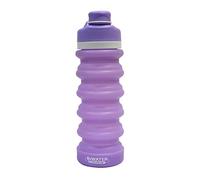 office box BWater Flex -Botella Plegable de Silicona con tapón a rosca, asa abatible, 550 ML, Material lavable apta lavavajillas, BPA-BPS FREE, Segura y muy resistente, Colorline by (Lila)