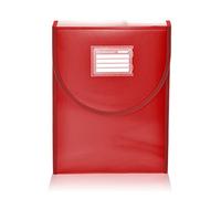 Office Box - Carpeta Clasificadora Vertical Especial para Mochila- 10 Divisiones, 80 Adhesivos, Cierre V-Lock, Laterales Reforzados - Resistencia y Para Todo el Curso, 100% Reciclable. (Rojo)