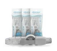 office box Corrector en Cinta Premium R10 Recargable - 10 m x 4,2 mm - Retráctil, Escritura Inmediata, Invisible en Fotocopias - Value Pack 1 Corrector + 3 Recambios = 40 m de cinta. (Pack 3+ Blanco)
