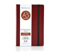 office box - Cuaderno Ejecutivo de Notas Dynamic Classic - A5 (21.5 x 14.5 cm) - 96 Pág. / Papel Liso 100 Grs. Exterior en Piel Vegana en acabado Notairé. (Burdeos Classic)