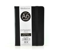 office box - Cuaderno Ejecutivo de Notas Dynamic Classic - A6 (14.5 x 10 cm) - 96 Pág. / Papel Liso 100 Grs. Exterior en Piel Vegana en acabado Notairé. (Negro Classic)