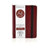 office box - Cuaderno Ejecutivo de Notas Dynamic Classic - A6 (14.5 x 10 cm) - 96 Pág. / Papel Liso 100 Grs. Exterior en Piel Vegana en acabado Notairé. (Burdeos Classic)